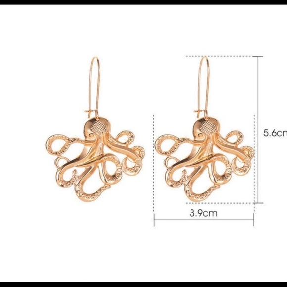 Coffee-Tone Octopus Earrings! 🐙🤎 - Picture 4 of 4